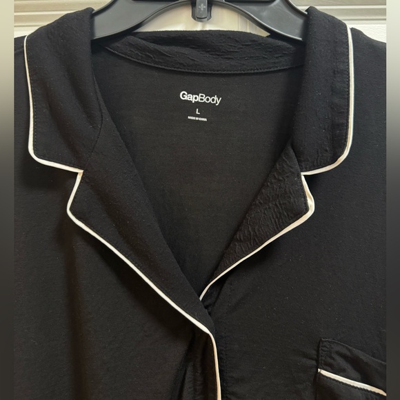 GAP Softest Modal PJ Pajama Shirt and Pants in Black - Picture 3 of 10